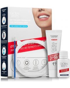 Buy Global Whitening Complex White Global White Sensitive Teeth Whitening System: 15ml Whitening Gel, 30ml Whitening Toothpaste. | Online Pharmacy | https://pharm-pills.com