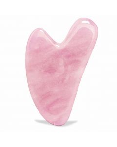 Buy Skin & Stone Rose Quartz Heart Guasha Scraper. Facial massager | Online Pharmacy | https://pharm-pills.com