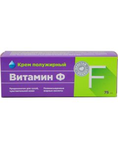 Buy Vitamin F Cream for dry and sensitive skin, bold, 75 ml | Online Pharmacy | https://pharm-pills.com