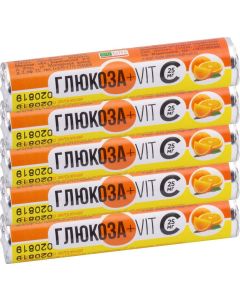 Buy Glucose + VitS Bioterra with orange flavor, tablets 2.6 g No. 14 (roll) x 5 (block of 5 rolls) | Online Pharmacy | https://pharm-pills.com