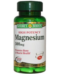 Buy Magnesium 'Nature's Bounty', tablets 500 mg, # 100  | Online Pharmacy | https://pharm-pills.com