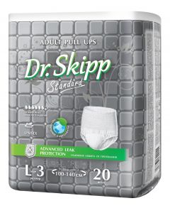 Buy Dr.Skipp diaper pants for adults, size L-3, (100-140 cm), 20 pcs., breathable | Online Pharmacy | https://pharm-pills.com