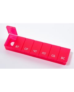 Buy Container for tablets Tabletton Mini 7 for 7 days 18.5 cm x 2 cm x 4 cm | Online Pharmacy | https://pharm-pills.com