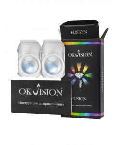 Buy Okvision Fusion Contact Lenses 3 months, -1.00 / 14 / 8.6, blue, lilac, 2 pcs. | Online Pharmacy | https://pharm-pills.com