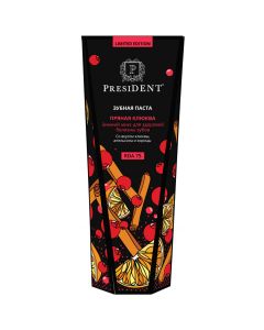 Buy President Toothpaste Spicy cranberry with cranberry, orange and cinnamon flavor, 75 ml | Online Pharmacy | https://pharm-pills.com