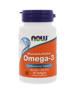 Buy Now Foods, Omega-3 fish oil, 30 capsules | Online Pharmacy | https://pharm-pills.com