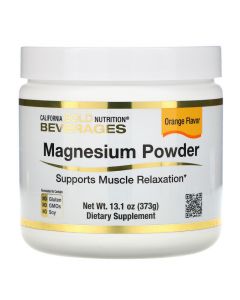 Buy California Gold Nutrition, Instant Magnesium Powder, Orange Flavor, 373 g | Online Pharmacy | https://pharm-pills.com