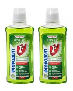 Buy Rinse for mouth Ftorodent 'Healing Herbs' 275 ml. (2 pcs.) | Online Pharmacy | https://pharm-pills.com