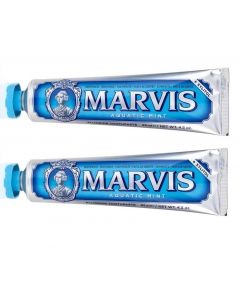 Buy Marvis Set of Toothpastes Aquatic Mint, Fresh Mint, 2 pcs 85 ml each  | Online Pharmacy | https://pharm-pills.com