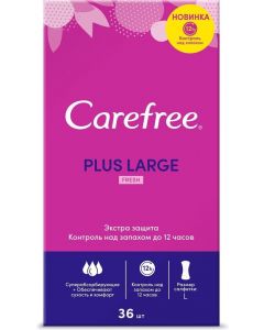 Buy Carefree Plus Panty liners 'Large Fresh', flavored, 36 pcs | Online Pharmacy | https://pharm-pills.com