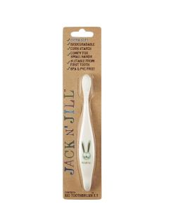 Buy Children's extra soft toothbrush Jack N'Jill Rabbit, from 1 to 3 years old, white, organic. | Online Pharmacy | https://pharm-pills.com