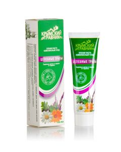 Buy Toothpaste Healing herbs Crimean Herbalist Healthy gums and protection against caries, 100 ml | Online Pharmacy | https://pharm-pills.com