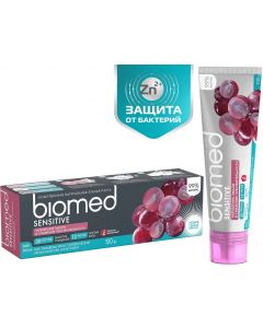 Buy Biomed Toothpaste Sensitive, to strengthen enamel, grapes, 100 g | Online Pharmacy | https://pharm-pills.com