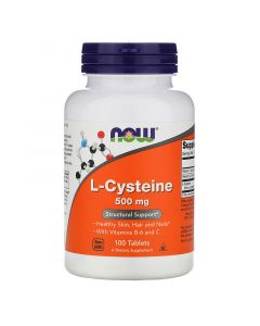 Buy Now Foods, L-cysteine, 500 mg, 100 tablets | Online Pharmacy | https://pharm-pills.com