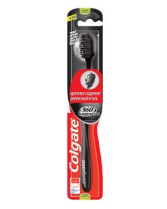 Buy Colgate Toothbrush 360 C. charcoal average, in the range | Online Pharmacy | https://pharm-pills.com