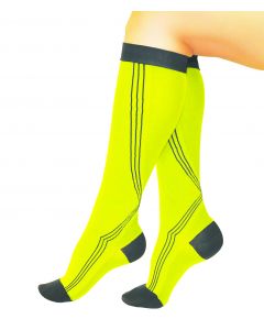 Buy Knee socks medical com. 0401 Aktiv (18-21 mm Hg / height 158-170) # 4 (yellow-black) | Online Pharmacy | https://pharm-pills.com