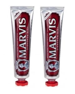 Buy Marvis Toothpaste set Cinnamon Mint, Cinnamon and mint, 2 pcs 85 ml | Online Pharmacy | https://pharm-pills.com