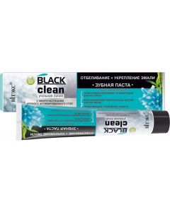 Buy Vitex Toothpaste Black Clean, Whitening + enamel strengthening, 85 g | Online Pharmacy | https://pharm-pills.com