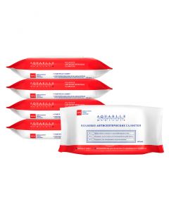 Buy AQUAELLE medical / 300 alcohol wet antiseptic, antibacterial wipes, 5 packs of 60 wipes | Online Pharmacy | https://pharm-pills.com