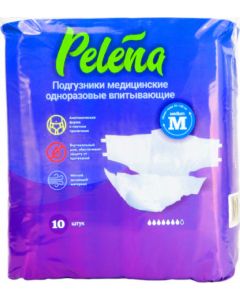 Buy Pelena disposable absorbent diapers size M 10 pcs | Online Pharmacy | https://pharm-pills.com