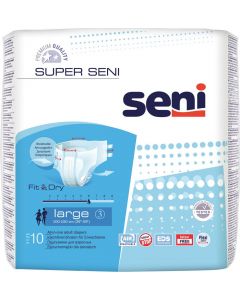 Buy Seni Adult Diapers Super Seni Large 10 pcs | Online Pharmacy | https://pharm-pills.com