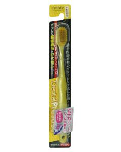 Buy Create Toothbrush with a wide cleaning head and super-thin bristles, soft, color: yellow | Online Pharmacy | https://pharm-pills.com