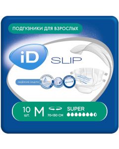 Buy Diapers for adults iD Slip M 10 pcs | Online Pharmacy | https://pharm-pills.com