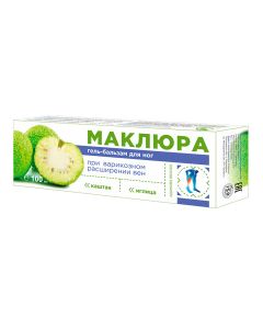 Buy Gel-balm for legs with varicose veins Ekobiz Maklura Iglitsa Chestnut, 100 ml | Online Pharmacy | https://pharm-pills.com