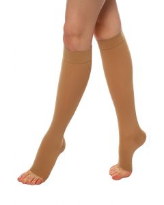 Buy Knee-highs medical compressor. 0408 / LUX (23-32 mm Hg / height 170-182 / without cape) No. 3 (caramel) | Online Pharmacy | https://pharm-pills.com