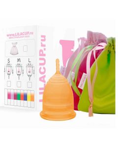 Buy Menstrual cup size LilaCup BOX PLUS size L orange | Online Pharmacy | https://pharm-pills.com