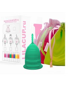 Buy Menstrual cup LilaCup BOX PLUS size M emerald | Online Pharmacy | https://pharm-pills.com