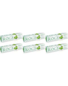 Buy Toothpaste ROCS Energy Morning double mint, set: 6 packs | Online Pharmacy | https://pharm-pills.com