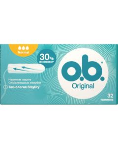 Buy OB Original Normal Tampons, 32 pcs | Online Pharmacy | https://pharm-pills.com