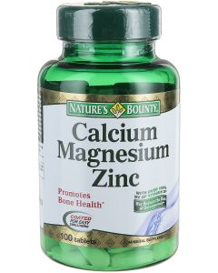 Buy Nature's Bounty Vitamin Complex 'Calcium-Magnesium-Zinc', 100 tablets | Online Pharmacy | https://pharm-pills.com