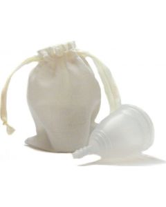 Buy OnlyCup / White menstrual cup Linen (with linen bag), size L | Online Pharmacy | https://pharm-pills.com