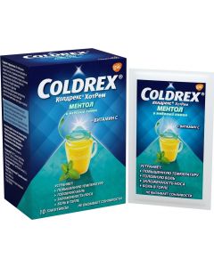 Buy Coldrex HotRem powder Menthol and honey lemon, for colds and flu, 10 sachets | Online Pharmacy | https://pharm-pills.com