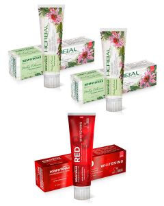 Buy Pearl toothpaste set professional: Herbal Echinacea, 100 ml, 2 pcs. and Rad & Whitening, 100 ml., 1 pc. | Online Pharmacy | https://pharm-pills.com