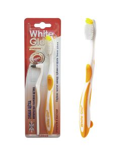 Buy White Glo 'Flosser' whitening toothbrush + eraser to remove plaque | Online Pharmacy | https://pharm-pills.com