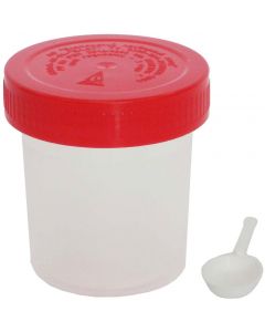 Buy Polymer can for taking biomaterial for analysis 60 ml with a spatula, sterile | Online Pharmacy | https://pharm-pills.com