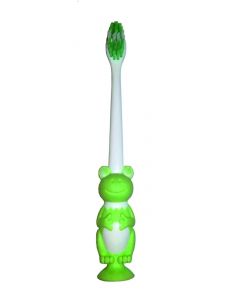 Buy 'Frog' suction cup baby toothbrush light green | Online Pharmacy | https://pharm-pills.com