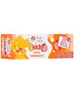 Buy Twin Lotus Orange and pomegranate children's toothpaste, 50 g | Online Pharmacy | https://pharm-pills.com