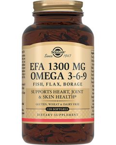 Buy Solgar, EFA 1300 MG Omega 3-6-9 ' Complex of fatty acids 1300 mg Omega 3-6-9 ', 120 capsules | Online Pharmacy | https://pharm-pills.com