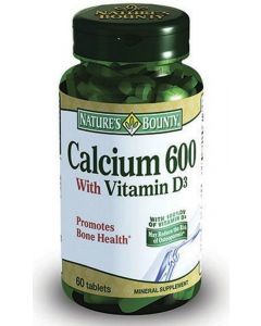 Buy Natural Bounty Calcium 600 with vitamin D tablets # 60  | Online Pharmacy | https://pharm-pills.com