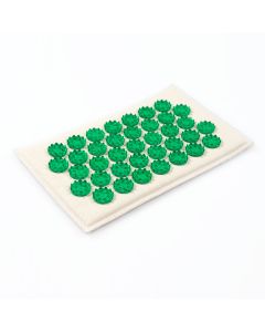 Buy Tibetan massager-applicator on a soft backing, for sensitive skin, color: green, 12x22 cm | Online Pharmacy | https://pharm-pills.com