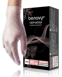 Buy Benovy gloves, size M (100 pcs / 50 steam) | Online Pharmacy | https://pharm-pills.com