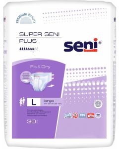 Buy Seni Diapers for adults 'Super Seni Plus', size 3 (100-150 cm), 30 pcs. | Online Pharmacy | https://pharm-pills.com