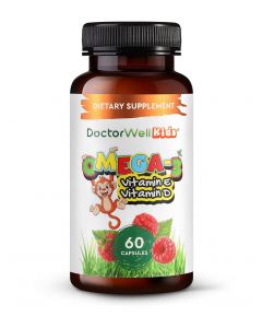 Buy DoctorWell Omega 3 Icelandic fish oil capsules for children DoctorWell Kids, 60 pcs | Online Pharmacy | https://pharm-pills.com