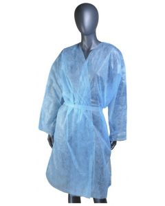 Buy Disposable spunlace gown, blue, with strings 5 pieces | Online Pharmacy | https://pharm-pills.com