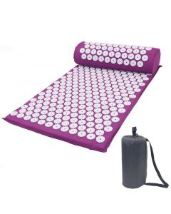 Buy Acupuncture massage mat with a roller, set in a case, purple | Online Pharmacy | https://pharm-pills.com