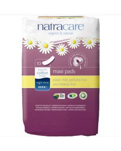 Buy Natracare 'Extra Long' sanitary napkins without wings, night, 10 pcs | Online Pharmacy | https://pharm-pills.com